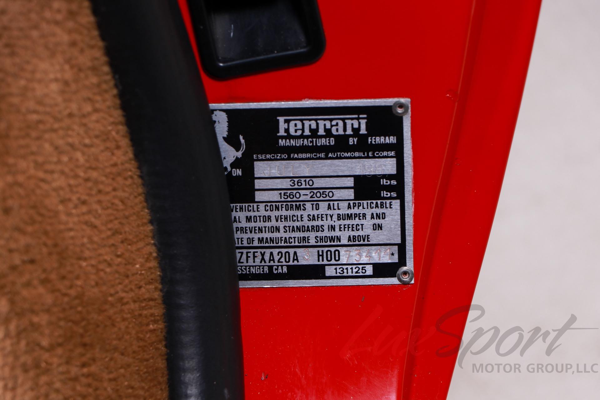 Used 1987 Ferrari 328 GTS | Plainview, NY